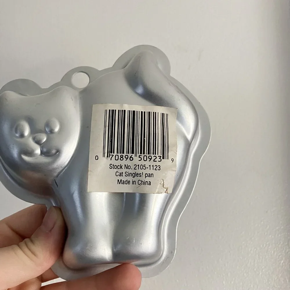 New Vintage Wilton Cat Black Halloween Singles‎ Mini Treat Cake Pan Mold Insert